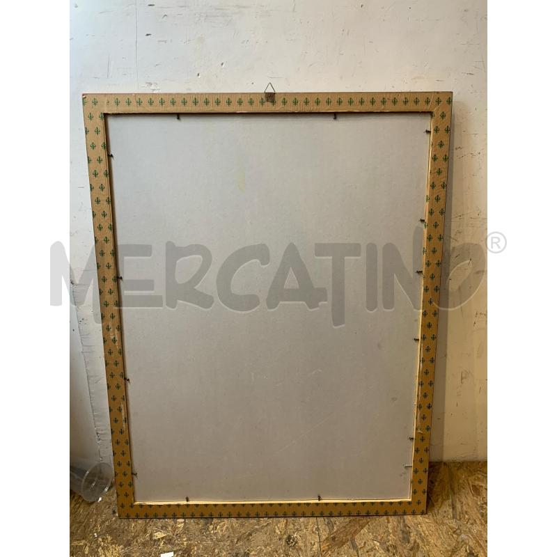 QUADRO DISOBEY STAMPA CORNICE LEGNO ORO BLU  | Mercatino dell'Usato Roma re di roma 5