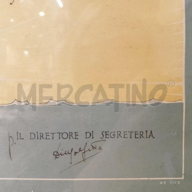 QUADRO DOCUMENTO DIPLOMA DI LICENZA SUPERIORE CANTO FERSULA MARIA  | Mercatino dell'Usato Roma re di roma 2