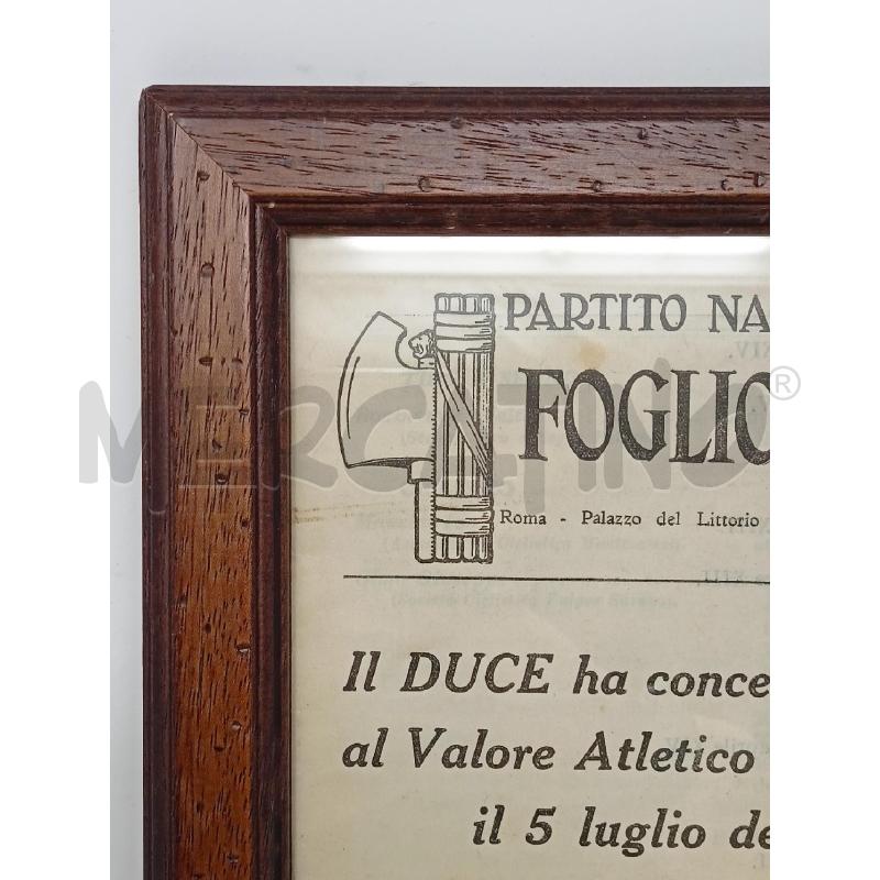 QUADRO FOGLIO D ORDINI PARTITO NAZIONALE CORN LEGNO | Mercatino dell'Usato Roma re di roma 2