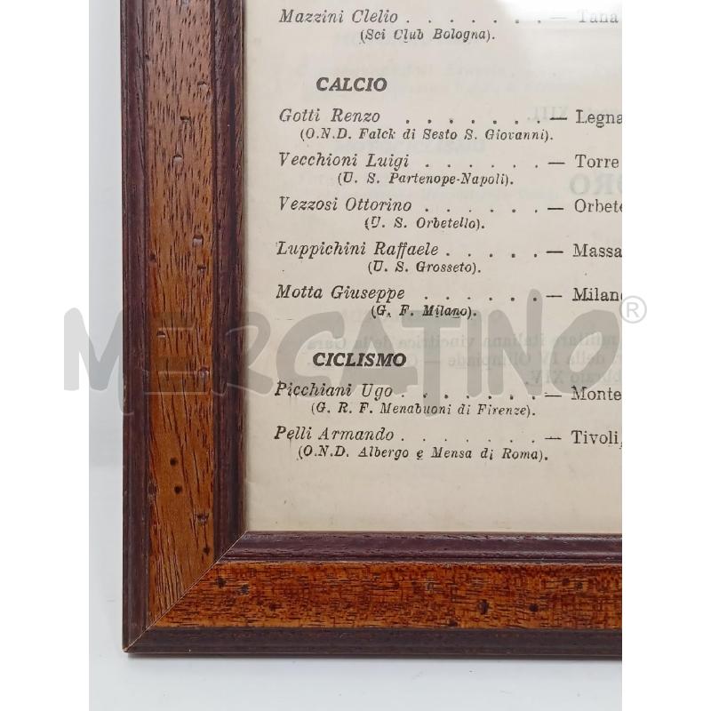 QUADRO FOGLIO D ORDINI PARTITO NAZIONALE CORN LEGNO | Mercatino dell'Usato Roma re di roma 3