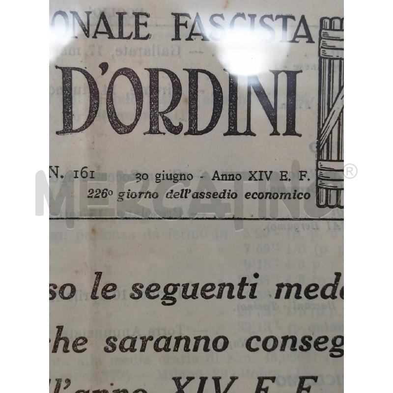 QUADRO FOGLIO D ORDINI PARTITO NAZIONALE CORN LEGNO | Mercatino dell'Usato Roma re di roma 4
