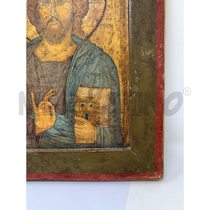 QUADRO ICONA GESU CORNICE ROSSA DIPINTA | Mercatino dell'Usato Roma re di roma 4