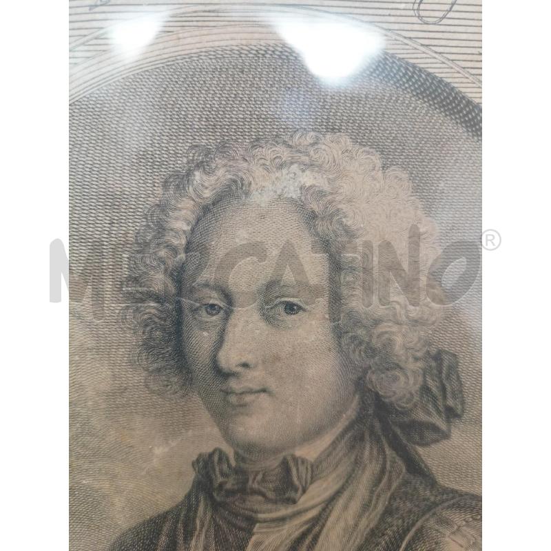 QUADRO INCISIONE LUDOVICUS DUX AURENIANENSIUM CORNICE LEGNO  | Mercatino dell'Usato Roma re di roma 3