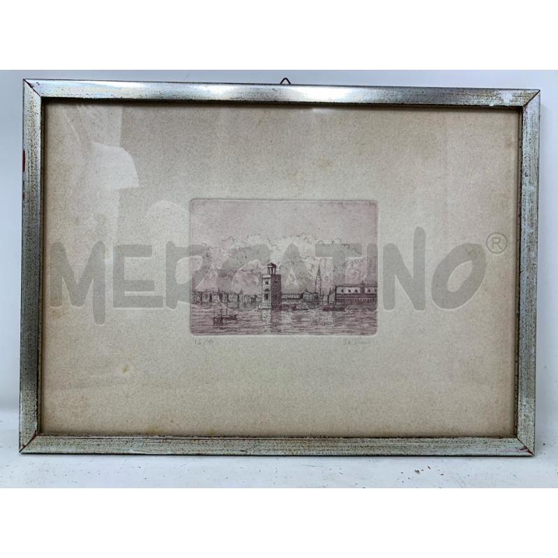QUADRO INC ACQUAFORTE  PORTO VENEZIA CORN ARG | Mercatino dell'Usato Roma re di roma 1