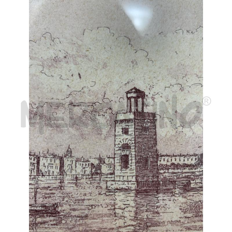 QUADRO INC ACQUAFORTE  PORTO VENEZIA CORN ARG | Mercatino dell'Usato Roma re di roma 4