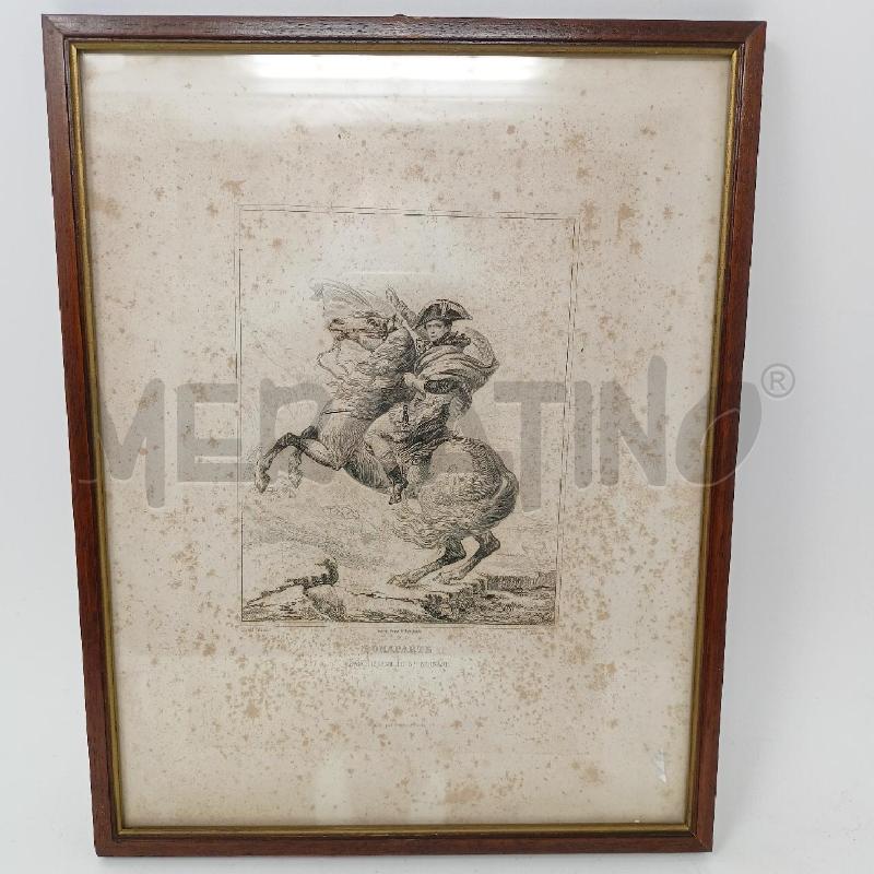 QUADRO INC BONAPARTE A CAVALLO CORN LEGNO | Mercatino dell'Usato Roma re di roma 1