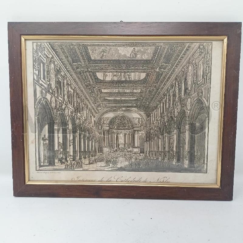 QUADRO INC CATTEDRALE NAPOLI CORN LEGNO | Mercatino dell'Usato Roma re di roma 1