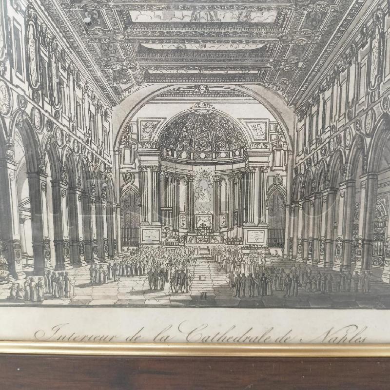 QUADRO INC CATTEDRALE NAPOLI CORN LEGNO | Mercatino dell'Usato Roma re di roma 2