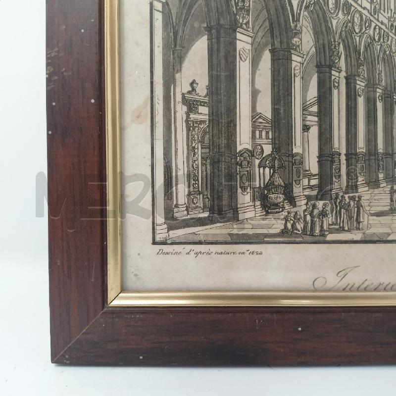 QUADRO INC CATTEDRALE NAPOLI CORN LEGNO | Mercatino dell'Usato Roma re di roma 3