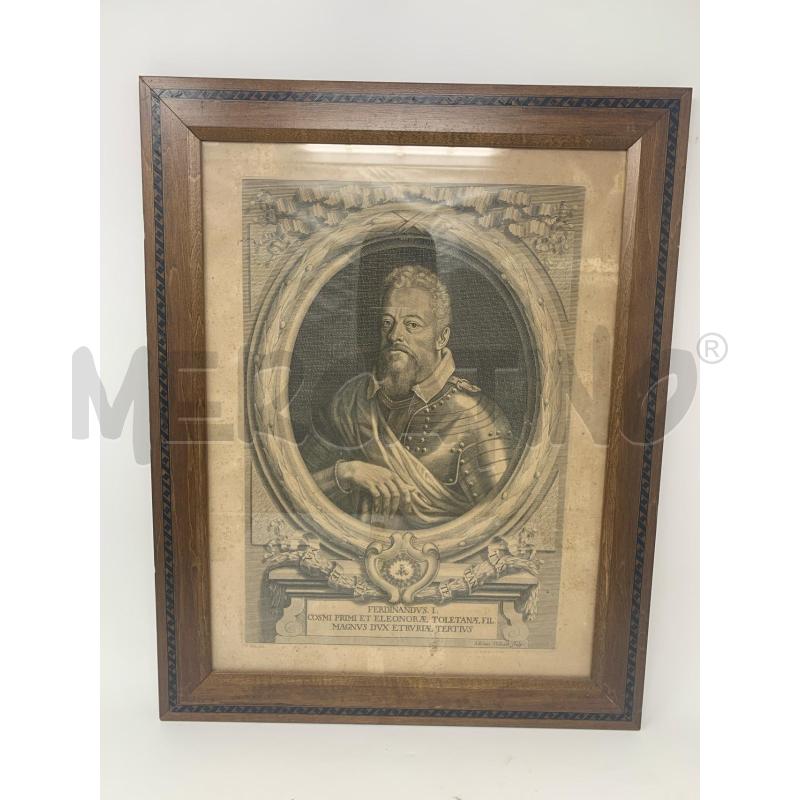 QUADRO INC FERDINANDO I CORN LEGNO INTARSIO | Mercatino dell'Usato Roma re di roma 1