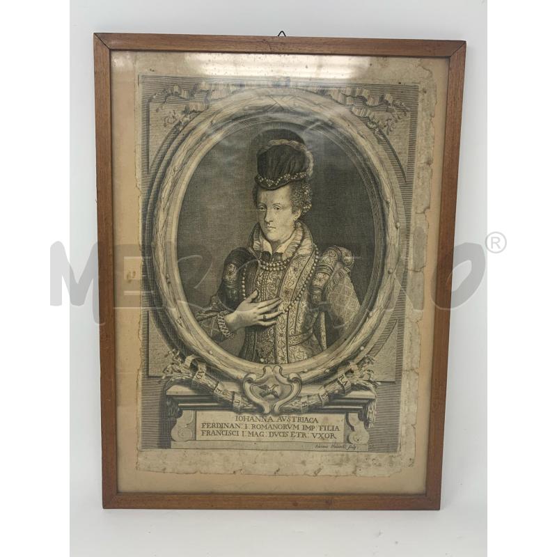 QUADRO INC IOHANNA AUSTRIACA CORN LEGNO | Mercatino dell'Usato Roma re di roma 1