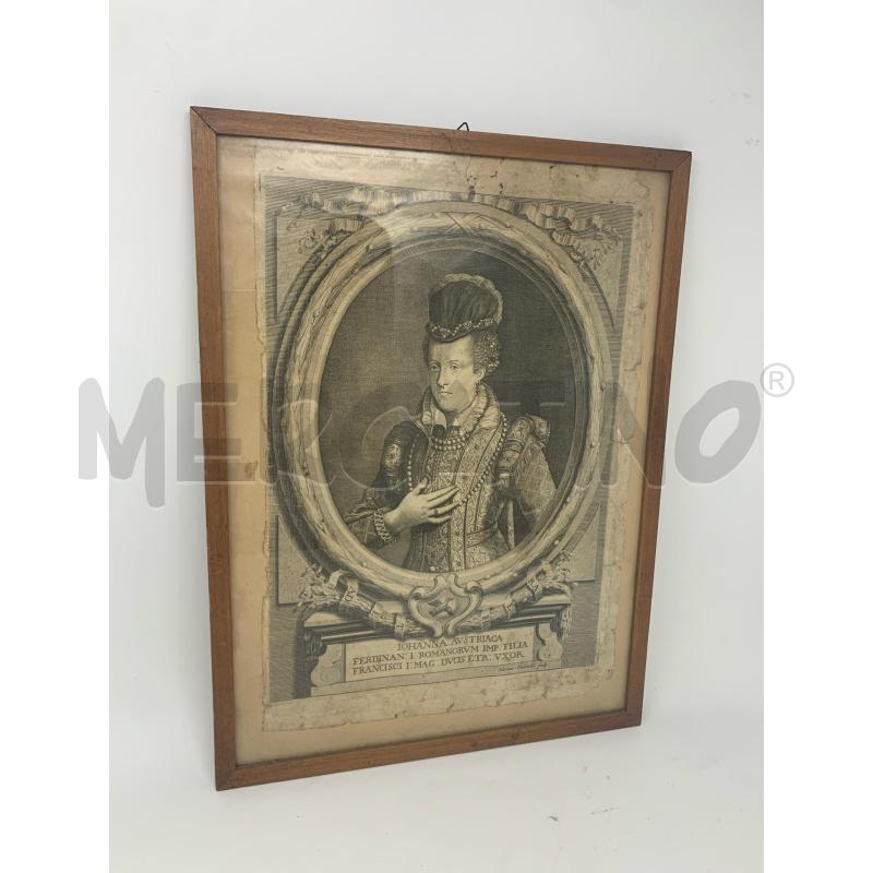 QUADRO INC IOHANNA AUSTRIACA CORN LEGNO | Mercatino dell'Usato Roma re di roma 2