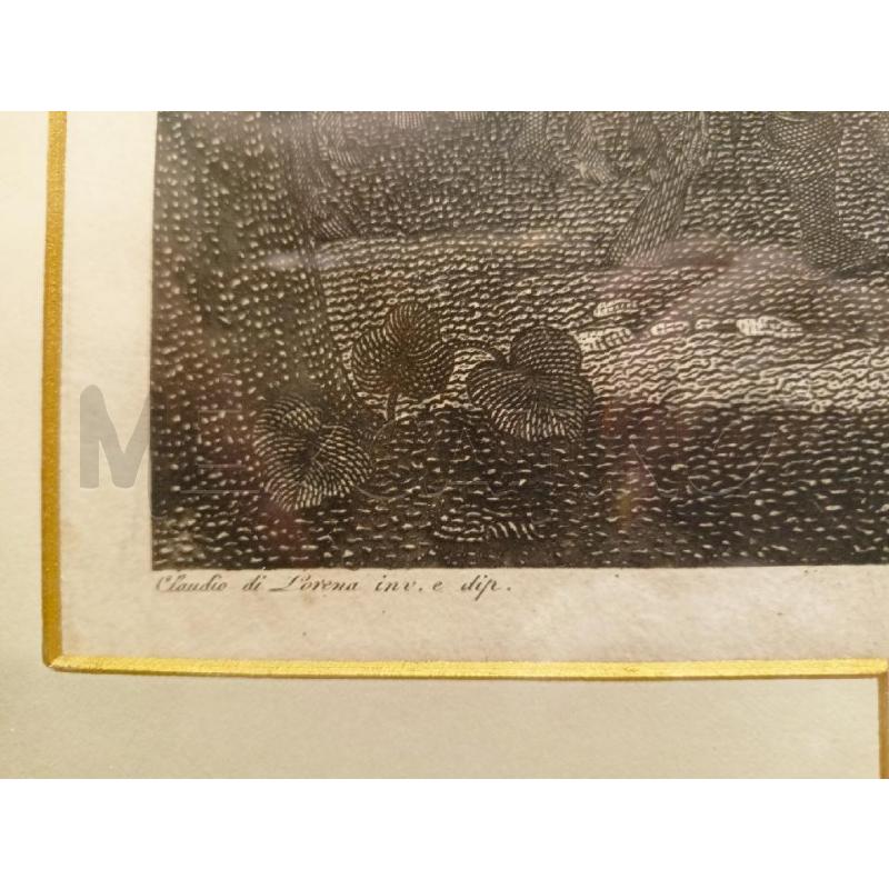 QUADRO INC LA CUCCAGNA PERSONAGGI CORNICE LEGNO | Mercatino dell'Usato Roma re di roma 2