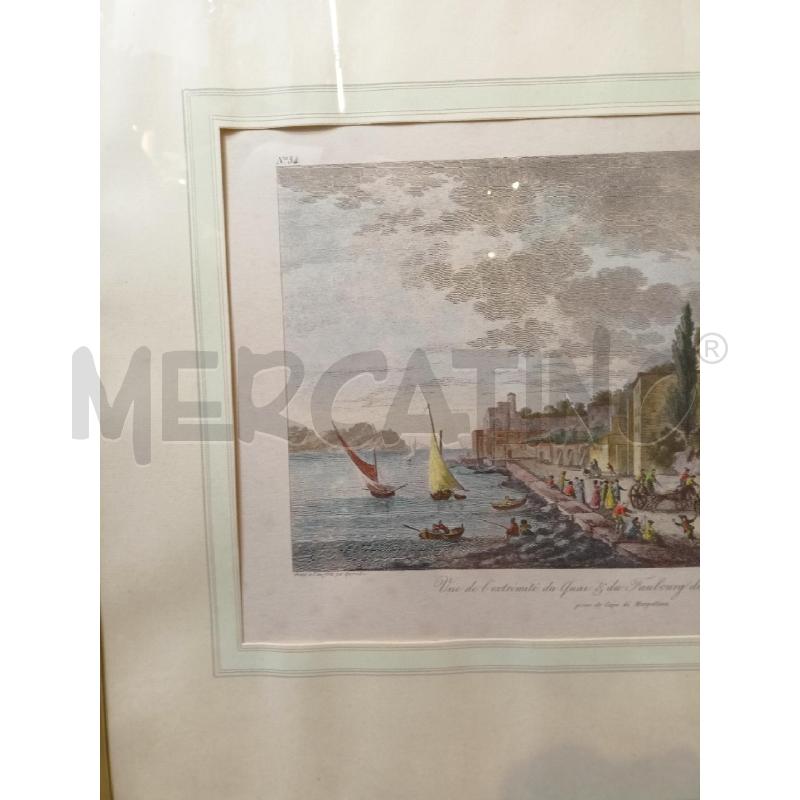 QUADRO INC VEDUTA PORTO CHIAIA NAPOLI CORN LEGNO | Mercatino dell'Usato Roma re di roma 2