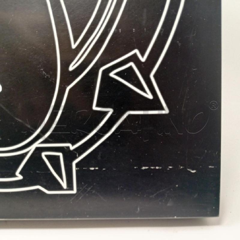 QUADRO INSEGNA BULL DOG RESINA NERA  | Mercatino dell'Usato Roma re di roma 2