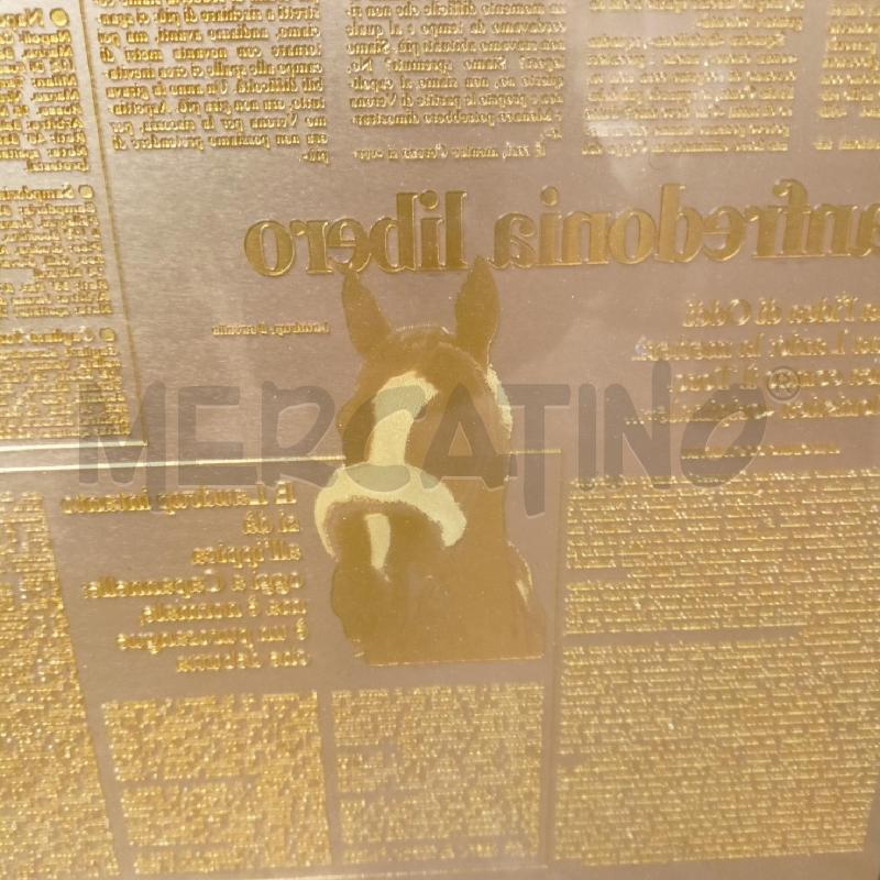 QUADRO LASTRA STAMPA PAGINA MESSAGGERO CORN OTTONE  | Mercatino dell'Usato Roma re di roma 3
