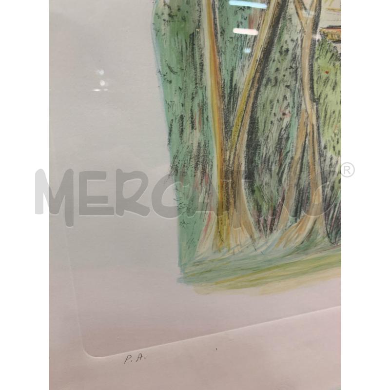 QUADRO LITOGRAFIA PRIMAVERA ALBERI COPPIA | Mercatino dell'Usato Roma re di roma 4