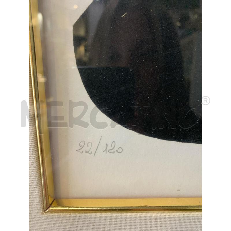 QUADRO LITOGRAFIA SFONDO NERO CERCHIO DORATO SCORPIONE | Mercatino dell'Usato Roma re di roma 2