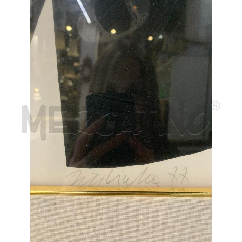 QUADRO LITOGRAFIA SFONDO NERO CERCHIO DORATO SCORPIONE | Mercatino dell'Usato Roma re di roma 3