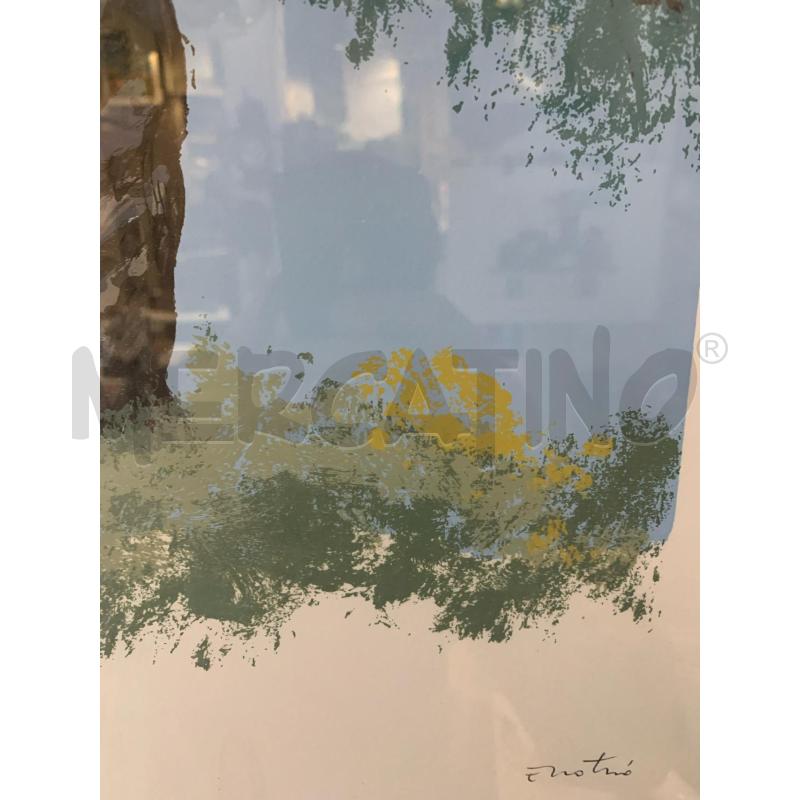 QUADRO LITO ENOTRIO ALBERO CORN ARGENTAT | Mercatino dell'Usato Roma re di roma 2
