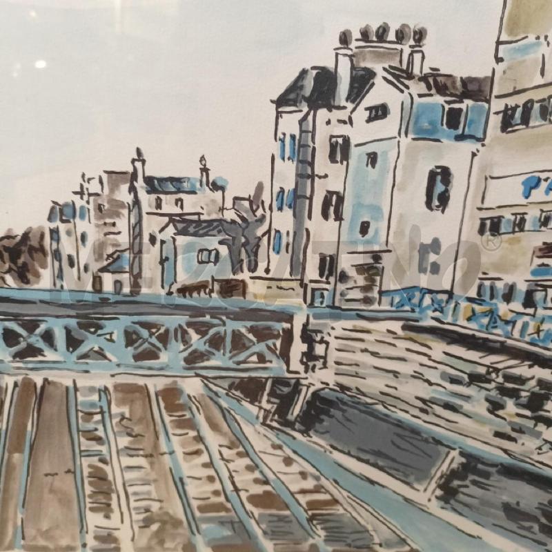 QUADRO LITO PAESAGGIO URBANO CORN ALLUMINIO | Mercatino dell'Usato Roma re di roma 4