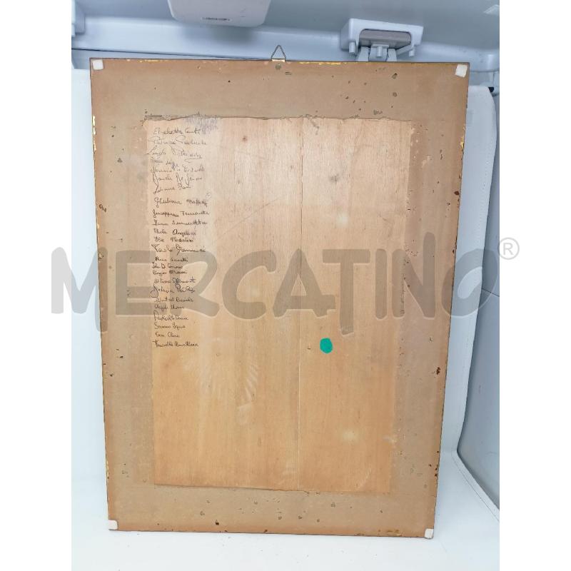 QUADRO MADONNA BAMBINO PASSAMANIERA TESSUTO CORNICE LEGNO DORATA | Mercatino dell'Usato Roma re di roma 5