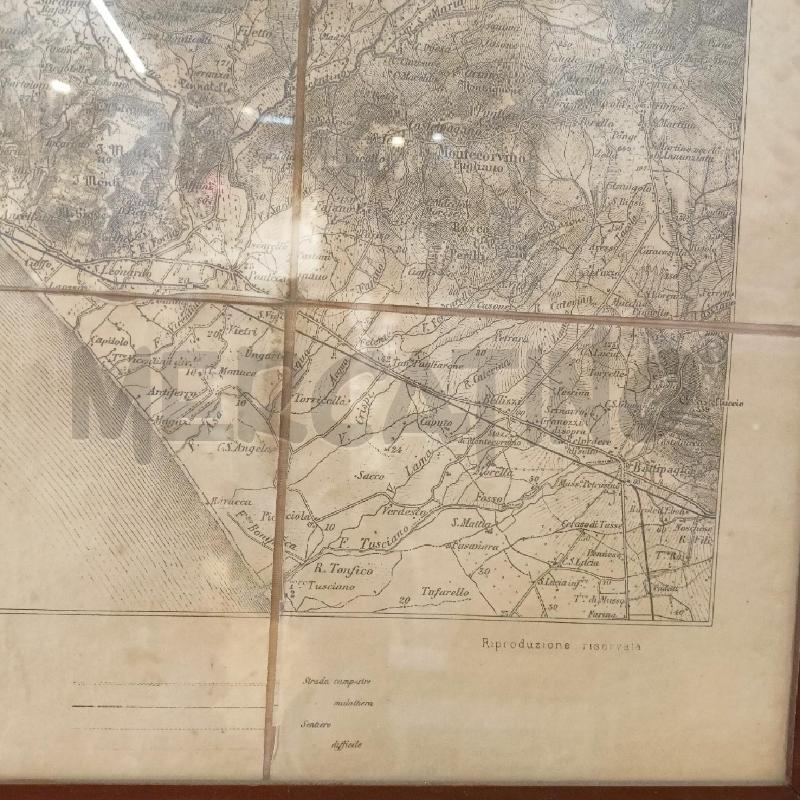 QUADRO MAPPA SALERNO VIETRI CORN LEGNO | Mercatino dell'Usato Roma re di roma 3