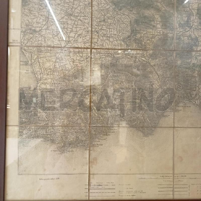 QUADRO MAPPA SALERNO VIETRI CORN LEGNO | Mercatino dell'Usato Roma re di roma 5