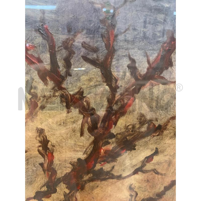 QUADRO MASONITE ALBERO SECCO AL TRAMONTO CORN DORAT  | Mercatino dell'Usato Roma re di roma 5