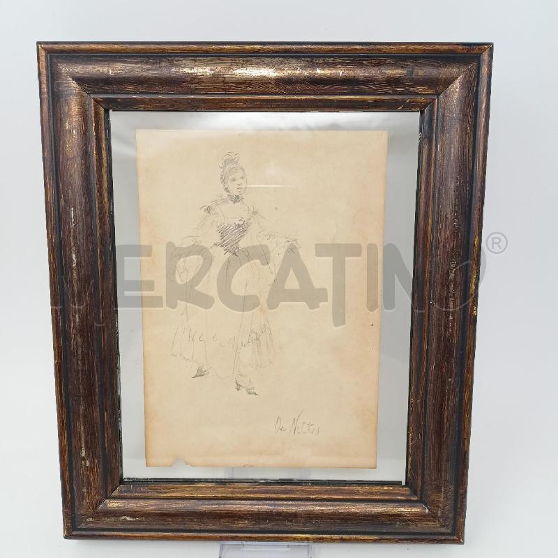 QUADRO MATITA BOZZA NOBIL DONNA CORN DORAT | Mercatino dell'Usato Roma re di roma 1