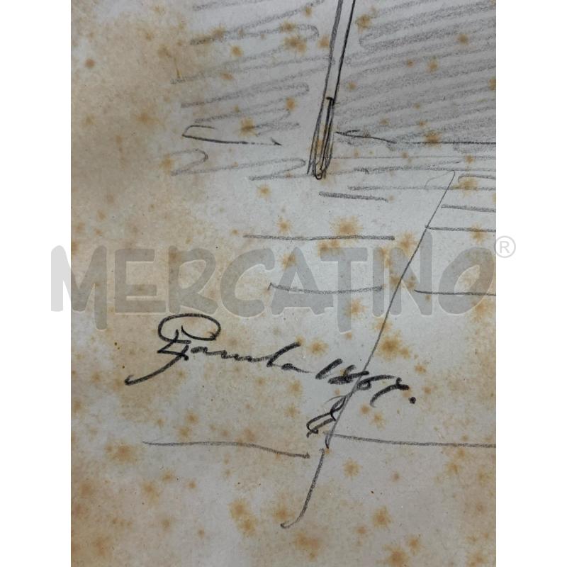 QUADRO MATITA GENTILUOMO CON BASTONE COR CHIARA | Mercatino dell'Usato Roma re di roma 3