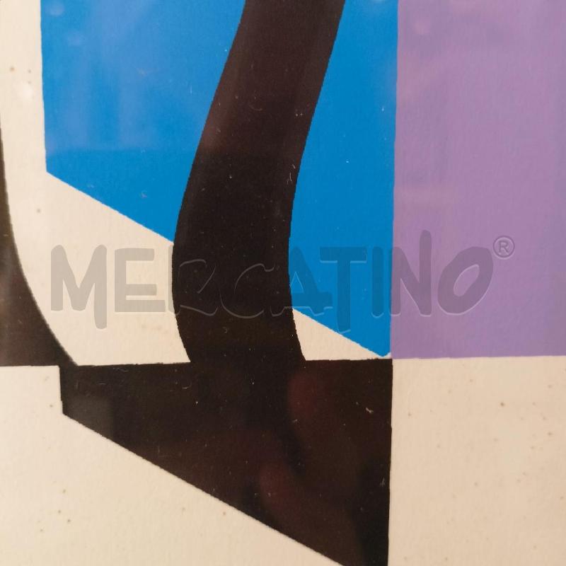 QUADRO MULTIPLO COLORAT GEOM VIOLA AZZ NERO CORN NERA  | Mercatino dell'Usato Roma re di roma 3