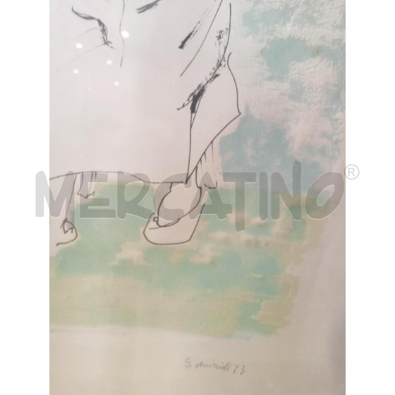 QUADRO MULTIPLO DONNA CHE RICAMA OMICCIOLI CORN METALLO | Mercatino dell'Usato Roma re di roma 3