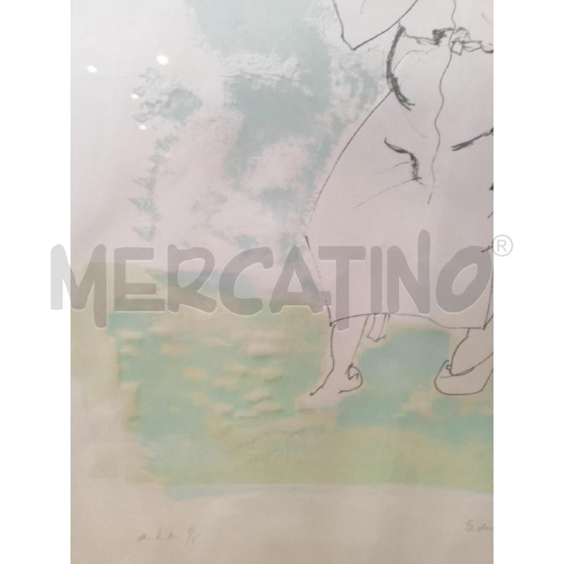 QUADRO MULTIPLO DONNA CHE RICAMA OMICCIOLI CORN METALLO | Mercatino dell'Usato Roma re di roma 4