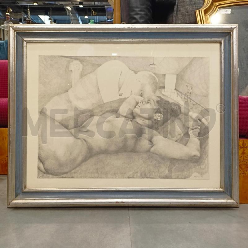QUADRO MULTIPLO DONNA NUDA SDRAIATA CORNIC ARGENTAT | Mercatino dell'Usato Roma re di roma 1