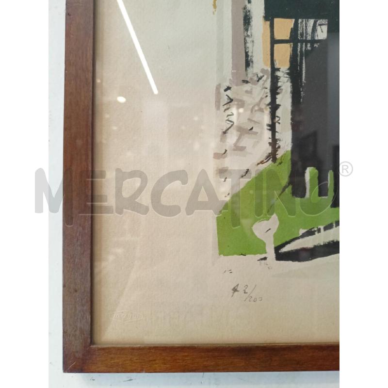 QUADRO MULTIPLO SOLE BARCA VERDE CORNICE LEGNO | Mercatino dell'Usato Roma re di roma 3