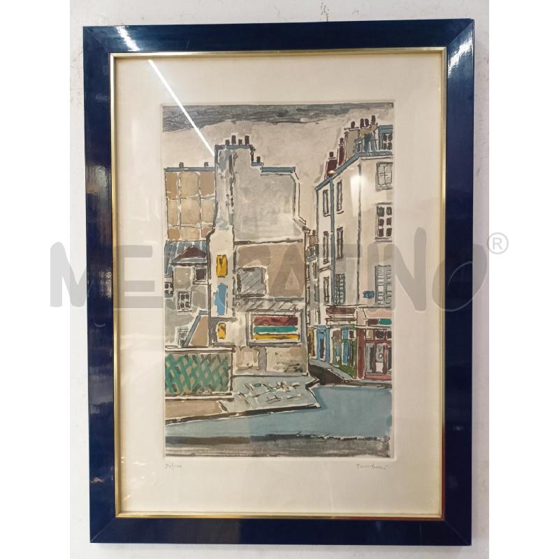 QUADRO MULTIPLO VICOLO URBANO CORN BLU | Mercatino dell'Usato Roma re di roma 1