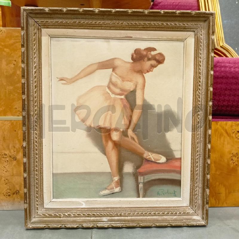 QUADRO OLIO BALLERINA IN POSA CORN CHIARA | Mercatino dell'Usato Roma re di roma 1