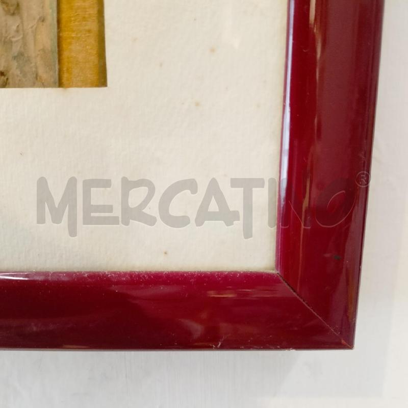 QUADRO OLIO CARTA PALAZZI MATERICP CORN ROSSA  | Mercatino dell'Usato Roma re di roma 2