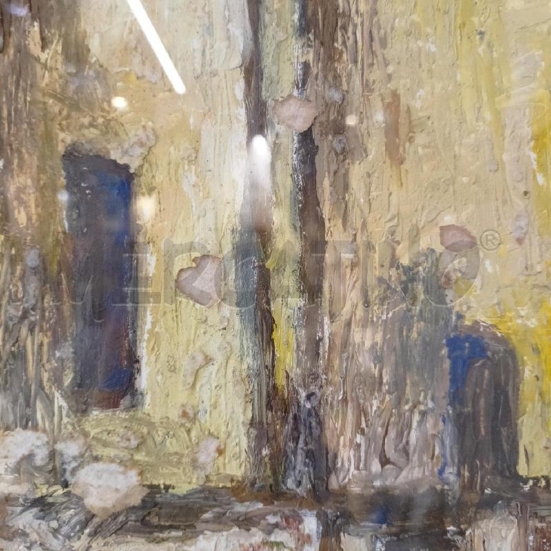 QUADRO OLIO CARTA PALAZZI MATERICP CORN ROSSA  | Mercatino dell'Usato Roma re di roma 5