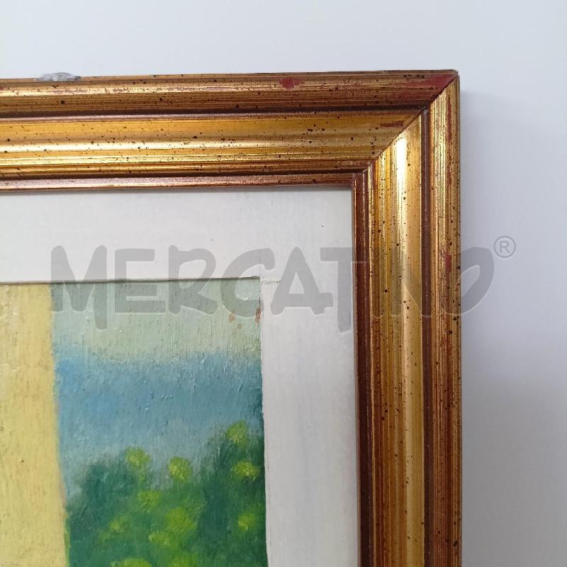 QUADRO OLIO CARTONCINO BASO 3 FOGLIE | Mercatino dell'Usato Roma re di roma 3