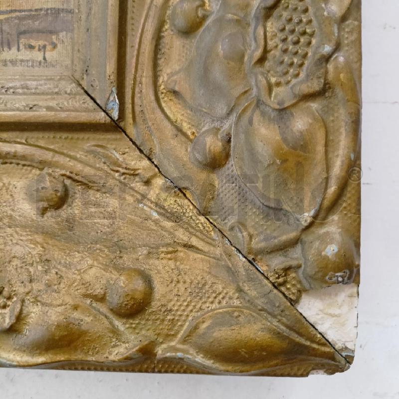 QUADRO OLIO CARTONE CASCINA GRADINI CORN DORATA  | Mercatino dell'Usato Roma re di roma 2