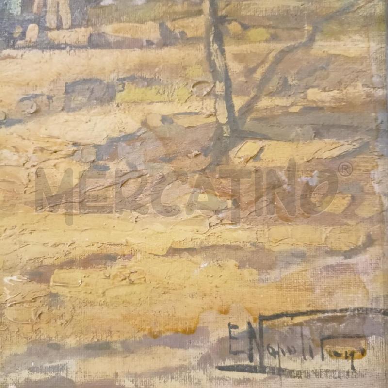 QUADRO OLIO CARTONE CASCINA GRADINI CORN DORATA  | Mercatino dell'Usato Roma re di roma 4
