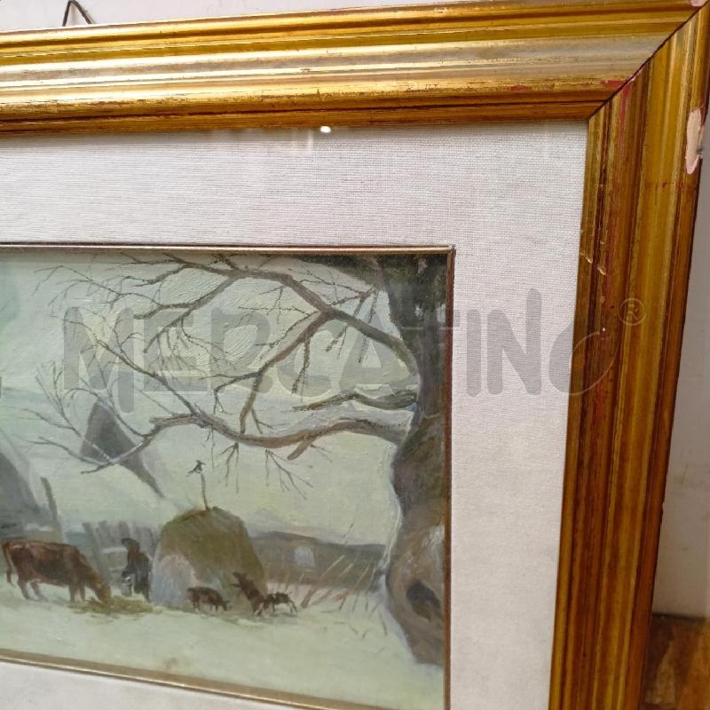 QUADRO OLIO CARTONE CASE INNEVATE CORN DORAT | Mercatino dell'Usato Roma re di roma 4