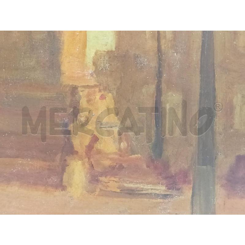 QUADRO OLIO CARTONE OBELISCO LATERANENSE | Mercatino dell'Usato Roma re di roma 4
