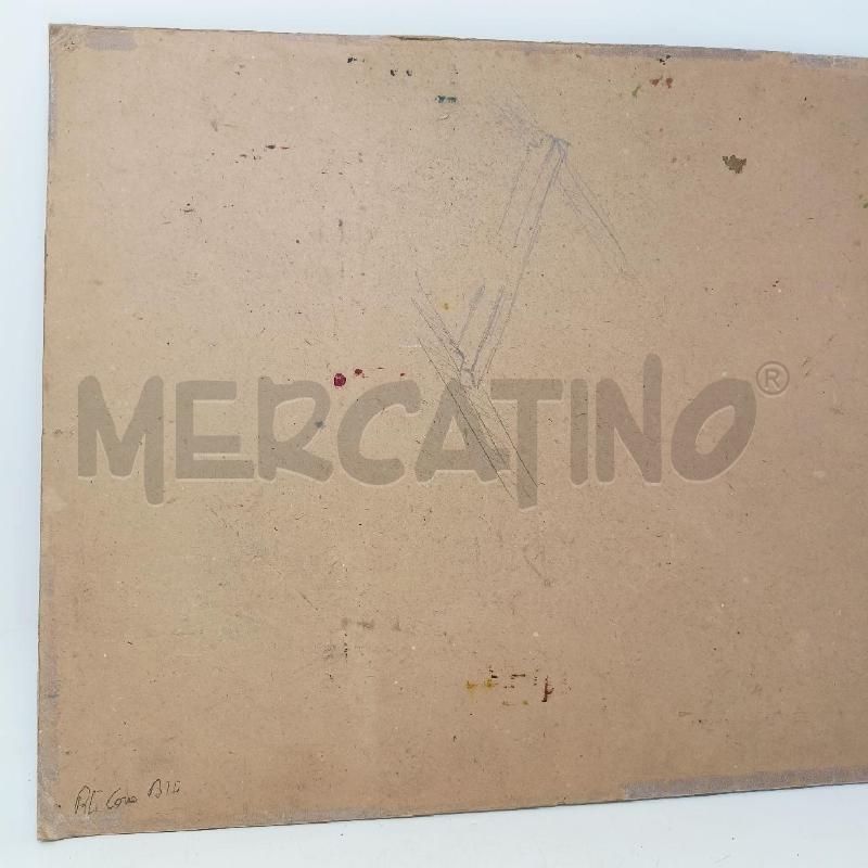 QUADRO OLIO CARTONE RITRATTO RAGAZZA CAPELLI ROSSI | Mercatino dell'Usato Roma re di roma 5