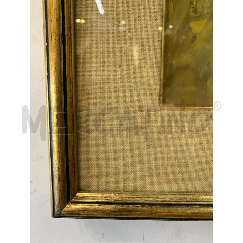QUADRO OLIO MATERICO BIMBA ACCOVACCIATA CORN DORAT | Mercatino dell'Usato Roma re di roma 3