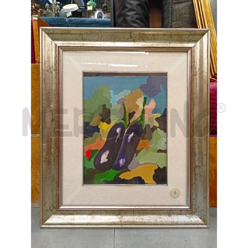 QUADRO OLIO MELANZANE SURR CORN ARG | Mercatino dell'Usato Roma re di roma 1
