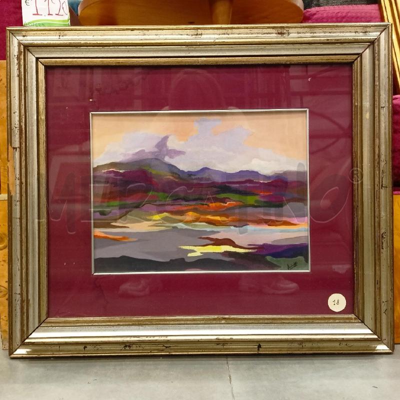 QUADRO OLIO PAESAGGIO COLORAT PASS ROSS CORN ARGENTA | Mercatino dell'Usato Roma re di roma 1