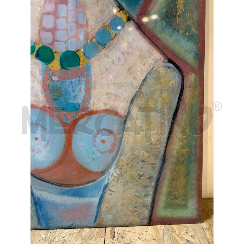 QUADRO OLIO PLEX PERSONAGGIO ETNICO TESTA STELLA  | Mercatino dell'Usato Roma re di roma 3